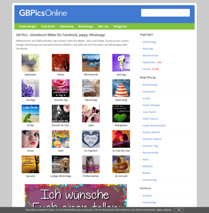 Klick mich und ich werde gross...