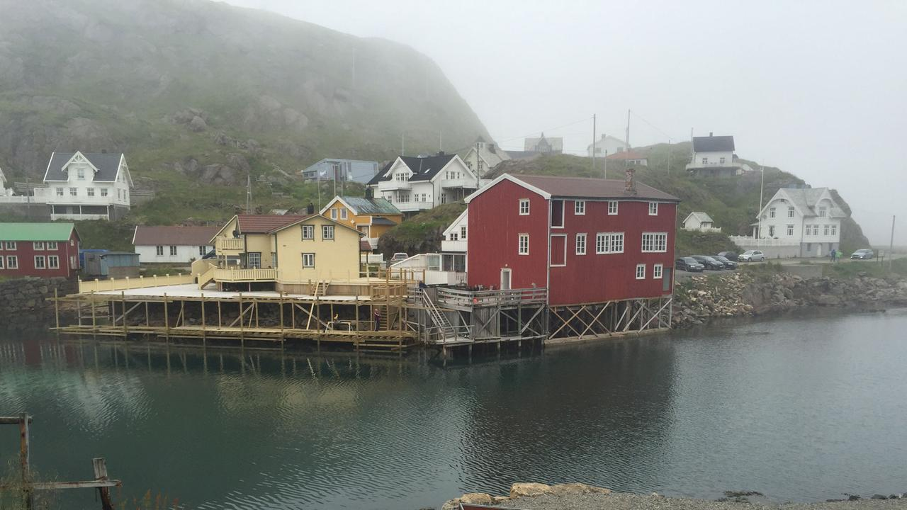 Blick auf Nyksund. Blick auf Nyksund.