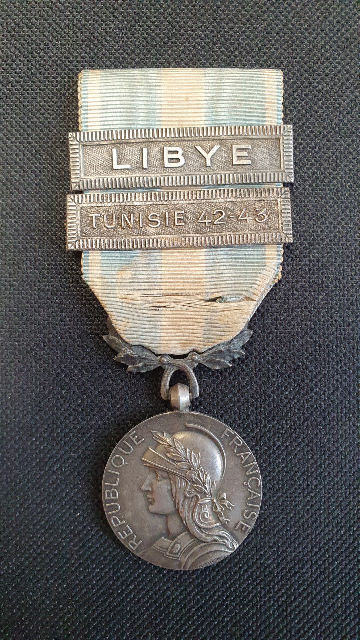 medaille coloniale LIBYE TUNISIE 42-43
