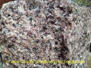 Granit - rosa - Foto der Bruderschaft Herzberg