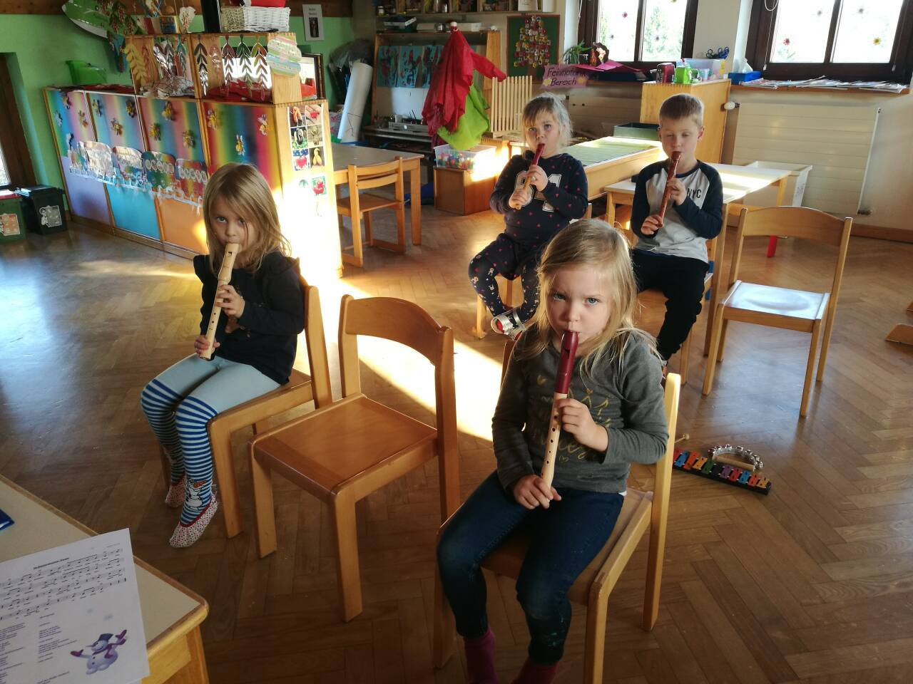 Blockflöte im Gemeindekindergarten