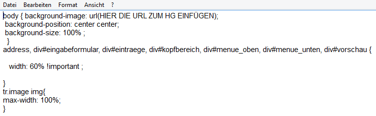 beim großgeschriebenen Hinweis füge die Url zu Deinem HG ein
