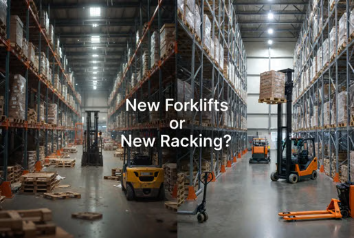 Forklifts or Racking – Solve Your Warehouse Puzzle Forklifts or Racking – Solve Your Warehouse Puzzle