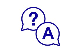 Symbolbild FAQ: Illustration von zwei Sprechblasen eine mit A drin un deine mit ? drin. Symbolbild FAQ: Illustration von zwei Sprechblasen eine mit A drin un deine mit ? drin.