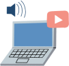 Illustration eines Laptops